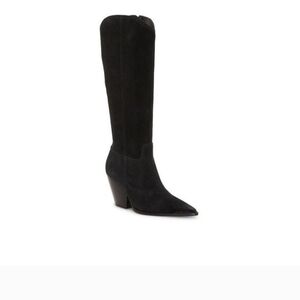 Vince Camuto  western style black boots